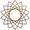 Ekena Millwork Eleanor Wood Fretwork Pierced Ceiling Medallion, Walnut, 24"OD x 9 1/4"ID x 1/4"T CMWP24X24X0250EAWA - alternate 1